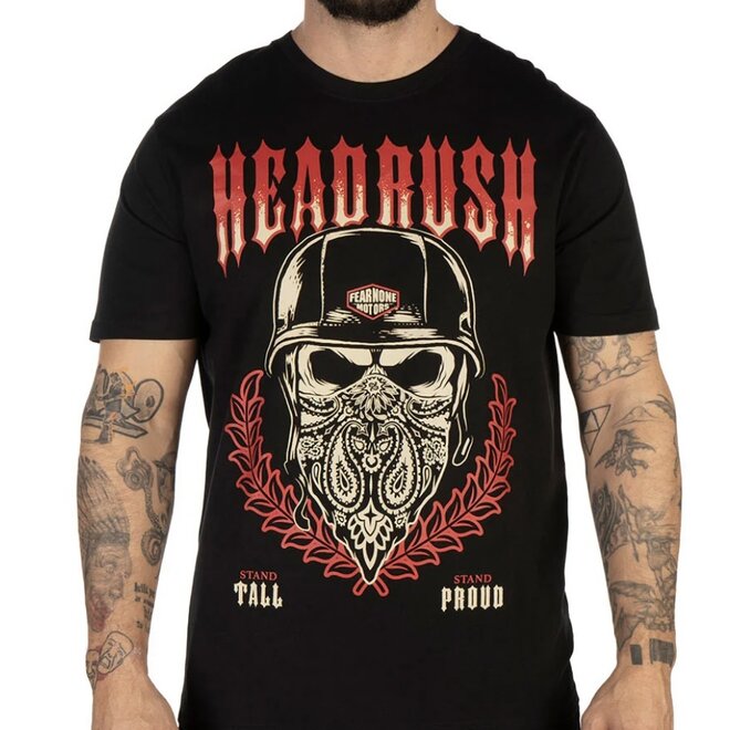 THE CONQUERED SS TEE BLACK ORANGE