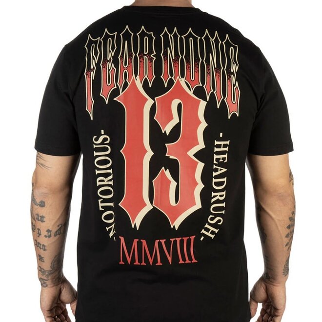 THE CONQUERED SS TEE BLACK ORANGE