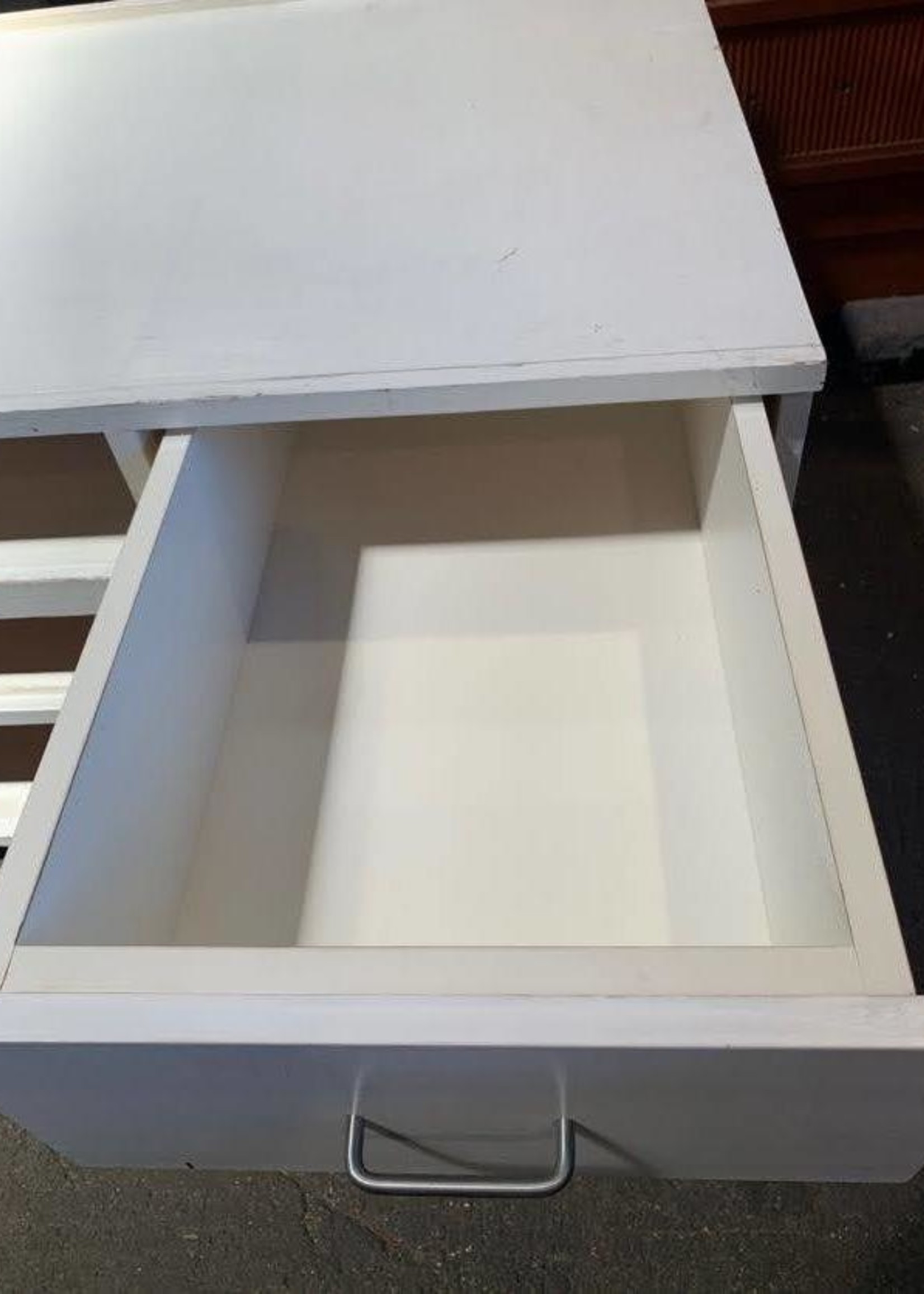 White Solid Wood Cabinet