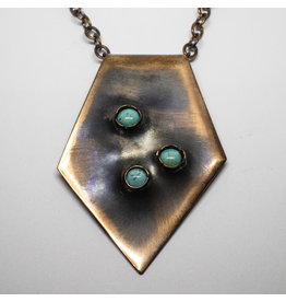 Audrey Hoffman COPPER PUNCH HOLE NECKLACE KAN036