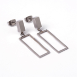 Fashion Jewelry STAINLESS RECTANGLE EARRINGS FJEGDC