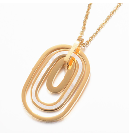 Fashion Jewelry *GOLD STAINLESS NECKLACE FJNU
