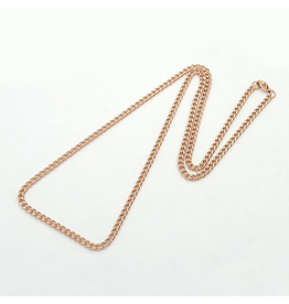 Fashion Jewelry ROSE STAINLESS 3.5X2MM CURB CHAIN FJN3A-18