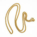 Fashion Jewelry GOLD STAINLESS 2MM ROLO CHAIN FJN41