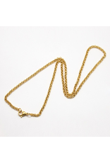 Fashion Jewelry GOLD STAINLESS 3MM ROLO CHAIN FJN42-18
