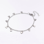 Fashion Jewelry STAINLESS HEART ANKLET FJA12