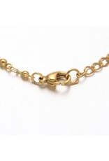 Fashion Jewelry GOLD STAINLESS ANKLET FJA11