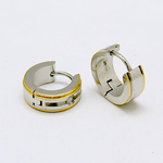 Fashion Jewelry MIXED STAINLESS HUGGIE EARRINGS FJEGV