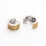 Fashion Jewelry MIXED STAINLESS HUGGIE EARRINGS FJE46