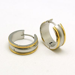 Fashion Jewelry MIXED STAINLESS HUGGIE EARRINGS FJE13