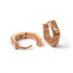 Fashion Jewelry GOLD STAINLESS  HUGGIE EARRINGS FJEGS