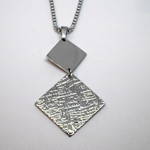 Fashion Jewelry STAINLESS SQUARE PENDANT FJP36
