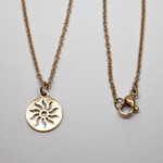 Fashion Jewelry ROSE STAINLESS SUN NECKLACE FJN98