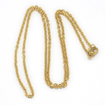 Fashion Jewelry GOLD STAINLESS 3X2MM CROSS CABLE CHAIN FJN47-20