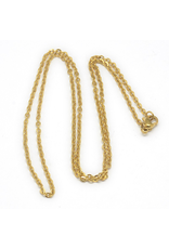Fashion Jewelry GOLD STAINLESS 3X2MM CROSS CABLE CHAIN FJN47-20