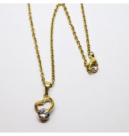 Fashion Jewelry GOLD STAINLESS NECKLACE FJNST
