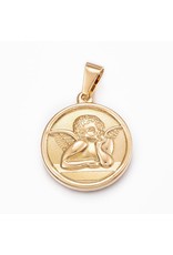 Fashion Jewelry *GOLD STAINLESS ANGEL PENDANT FJP60
