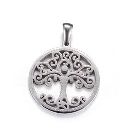 Fashion Jewelry STAINLESS TREE OF LIFE PENDANT FJPT