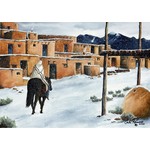 Carla Romero "A SACRED PLACE" 14.5X26.5 Watercolor Painting
