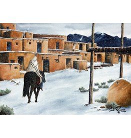 Carla Romero "A SACRED PLACE" 14.5X26.5 Watercolor Painting