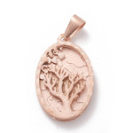 Fashion Jewelry ROSE STAINLESS TREE OF LIFE PENDANT FJP16