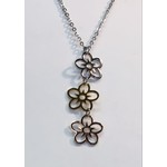 Fashion Jewelry MIXED STAINLESS FLOWER NECKLACE FJNC-18