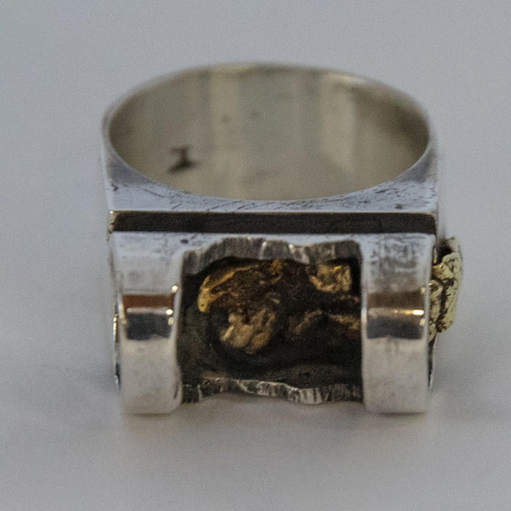 Karl W. Hoffman SILVER/GOLD OXIDIZED RING KWH125-7