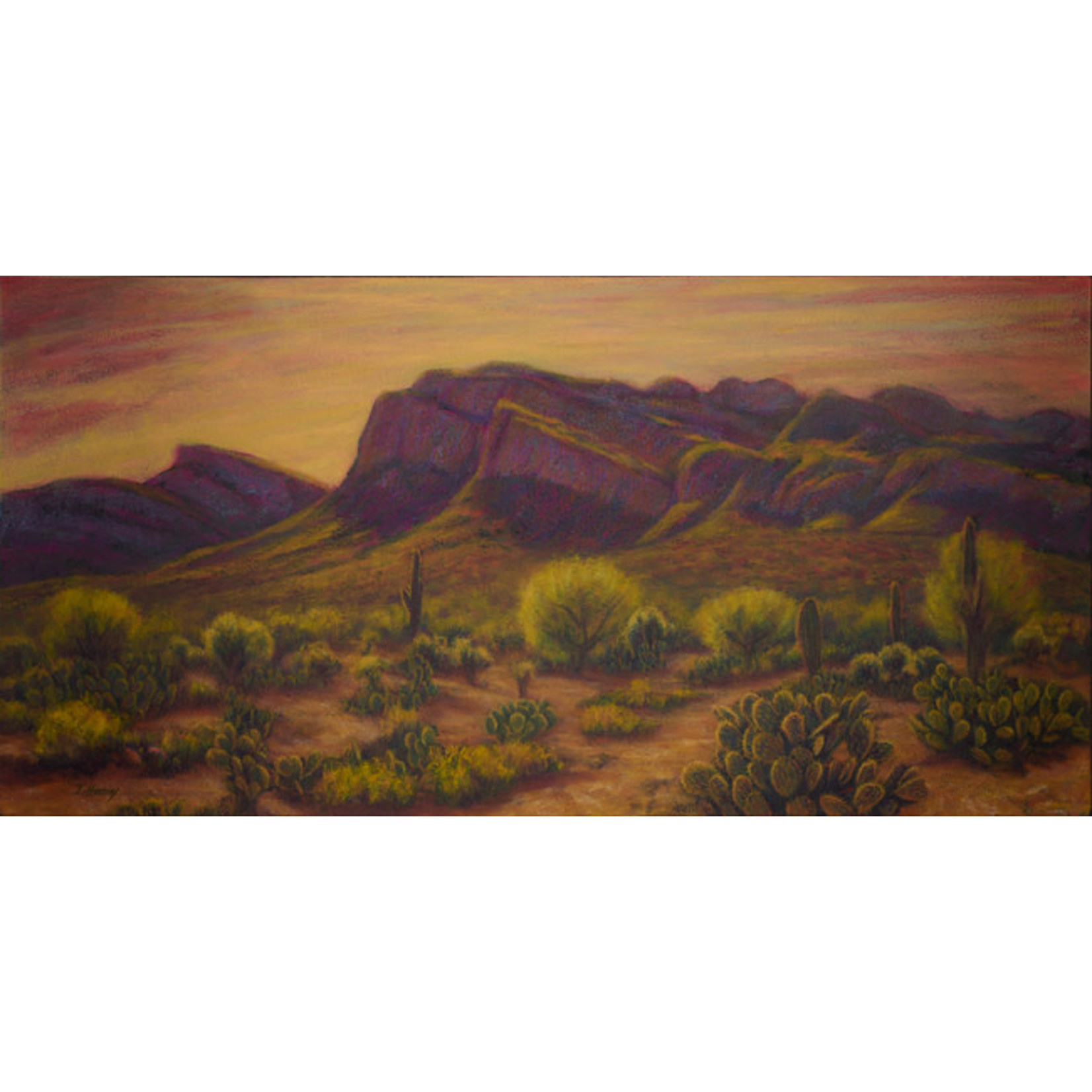 Joy Huckins-Noss "LINDA VISTA" 20x40 Oil Painting