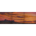 Joy Huckins-Noss "TRANQUILITY" 20x60 Triptych Oil Painting