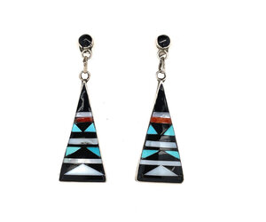 Native american store inlay earrings