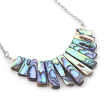 Fashion Jewelry STAINLESS ABALONE GRADUATED NECKLACE FJNNS