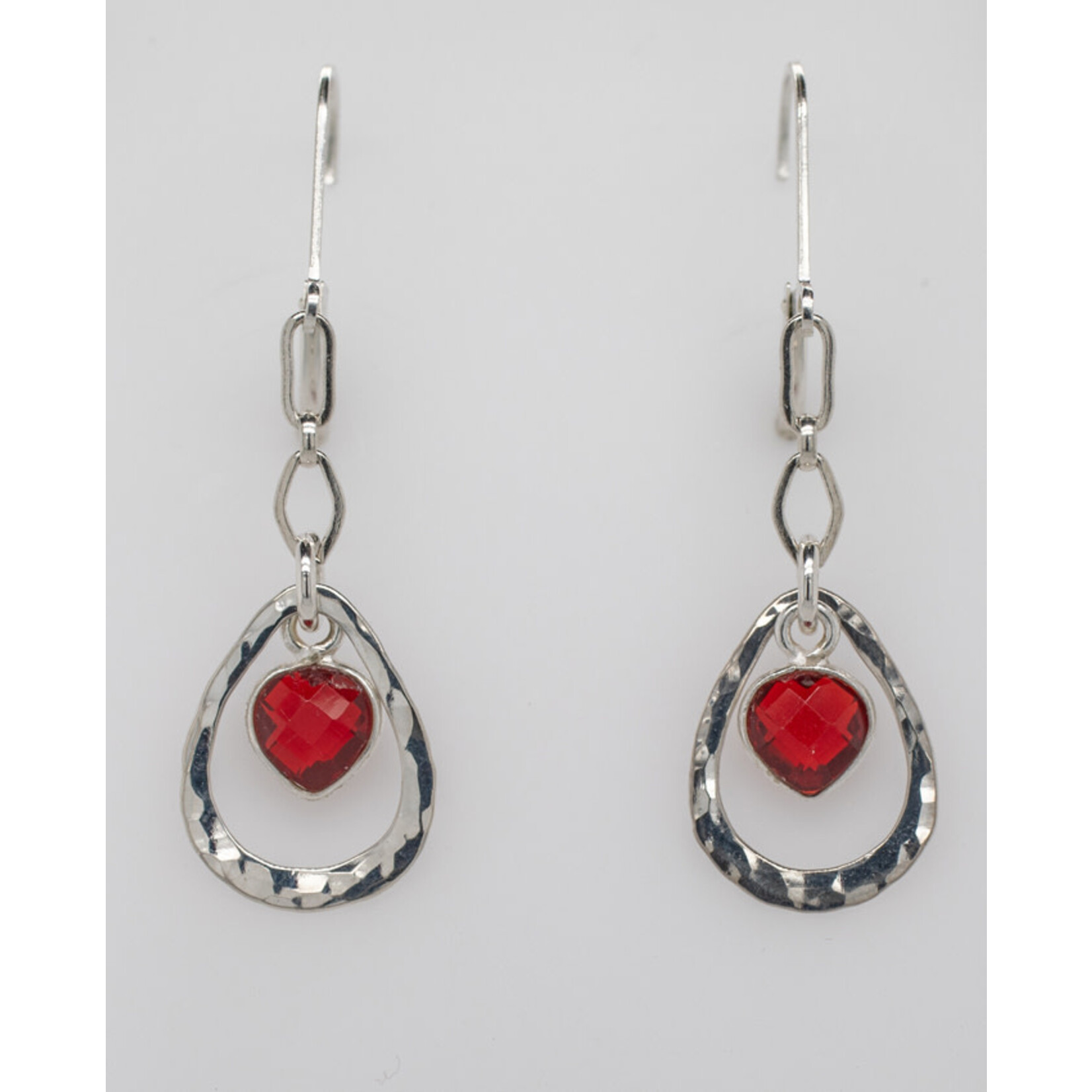 Garnet clearance teardrop earrings