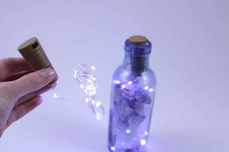 Battery Mini String Lights - Blue White