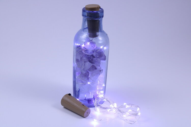 Battery Mini String Lights - Blue White