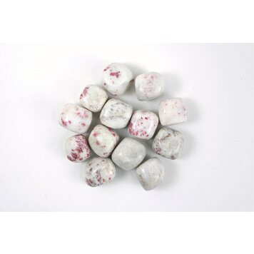 Cinabrite Scapolite & Thulite Tumbled Peru 1"