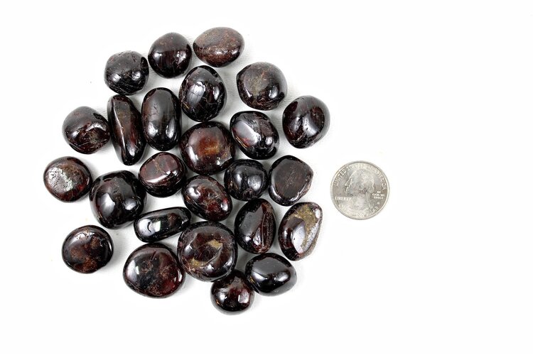 Garnet Tumbled China 1" Pocket Stone