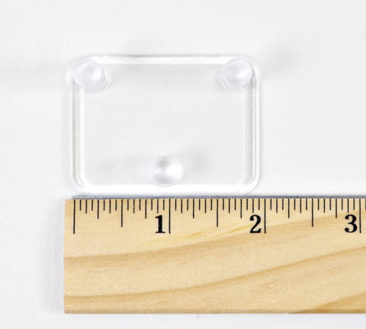 Extra-Small 3 Peg Acrylic Stand 2"x1.5"