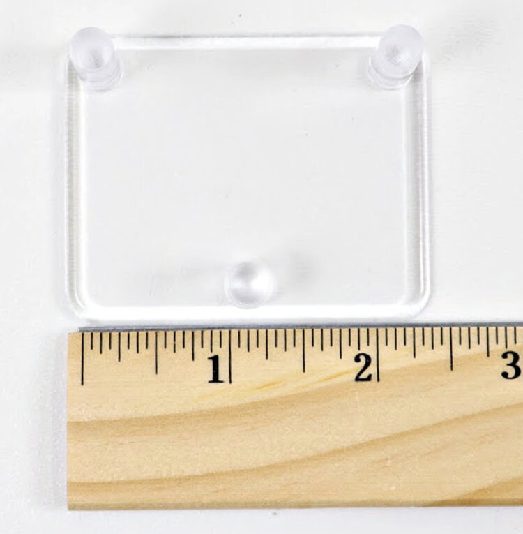 Small 3 Peg Acrylic Stand 2.5"x2"