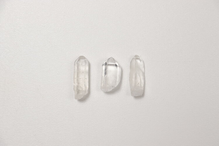 3 Quartz Crystals - 1/2" x 1-1/2"