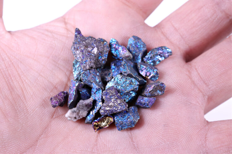 Natural Chalcopyrite Gemstone Peacock Ore