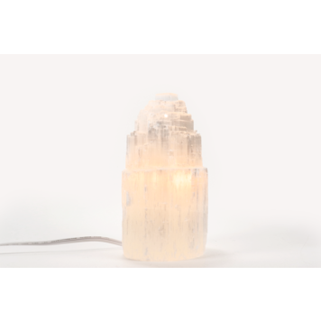 Selenite Skyscraper Lamp 8"