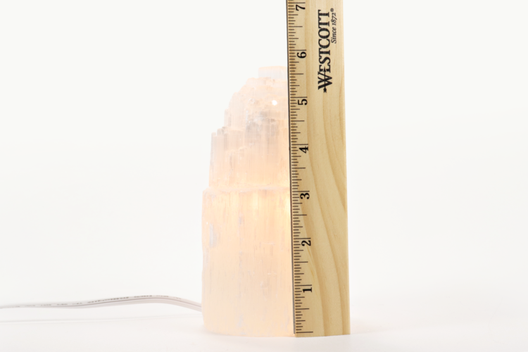 Selenite Skyscraper Lamp 8"