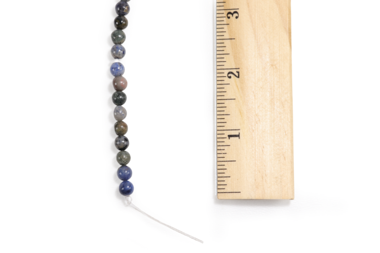 Sunset Dumortierite Round 6mm
