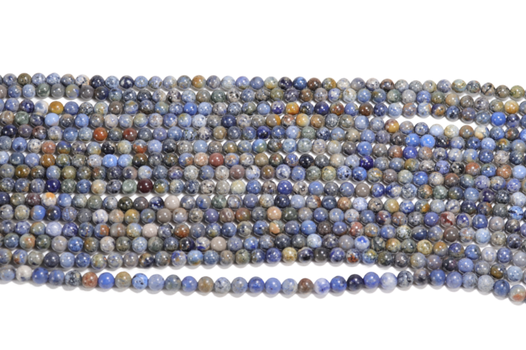 Sunset Dumortierite Round 6mm