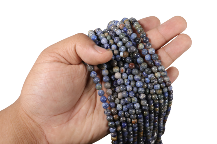 Sunset Dumortierite Round 6mm