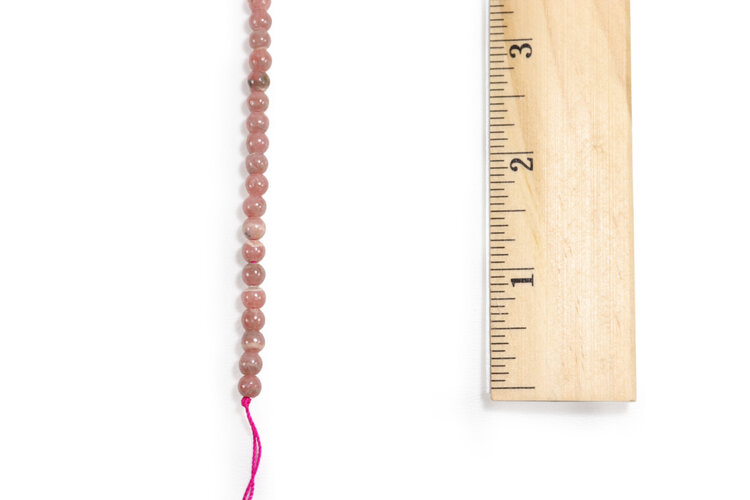 Rhodochrosite Rounds 4mm