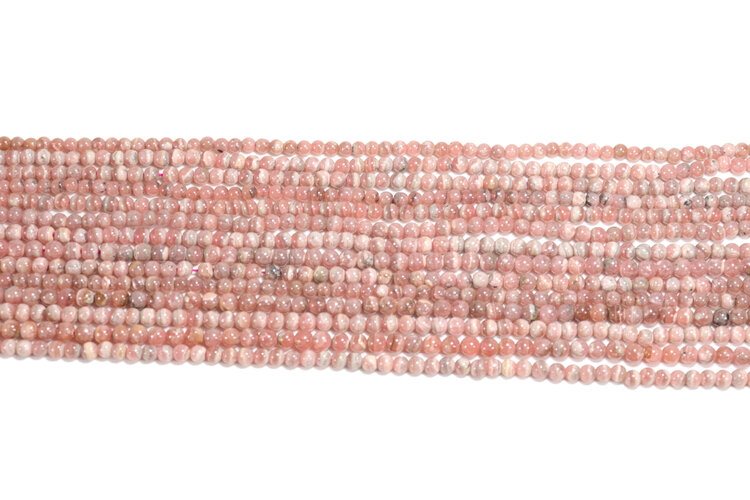 Rhodochrosite Rounds 4mm