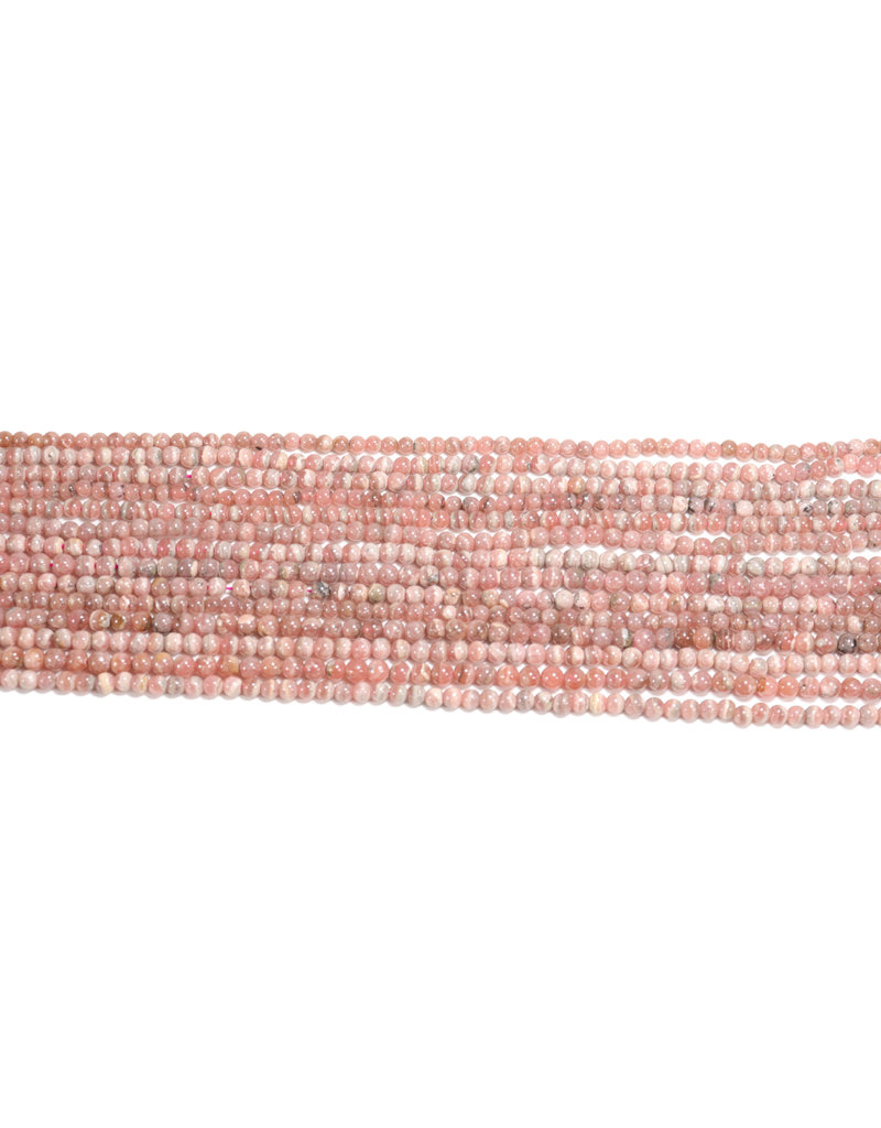 Rhodochrosite Rounds 4mm