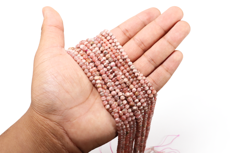 Rhodochrosite Rounds 4mm