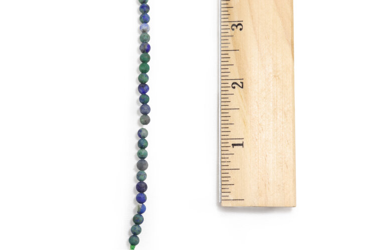 Azurite Round Matte 4mm